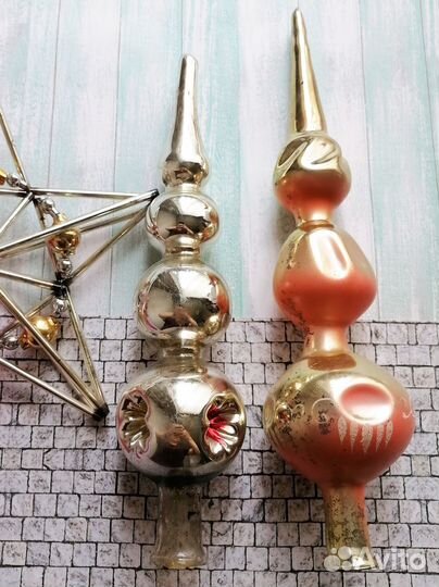 Наконечники макушки на ёлку СССР
