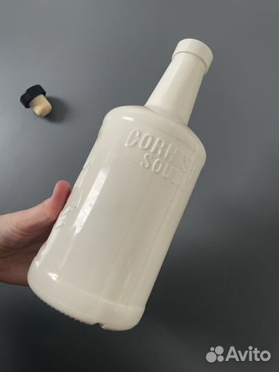 Бутылка декоративная с пробкой 2 шт