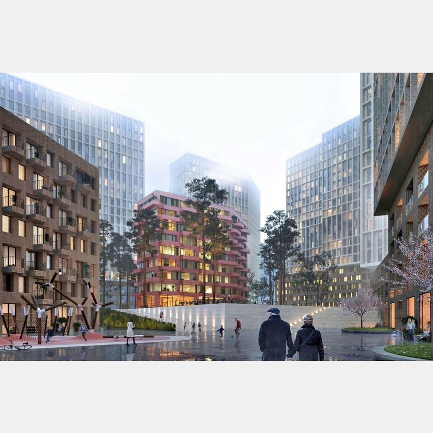 2-к. квартира, 53,4 м², 13/20 эт.