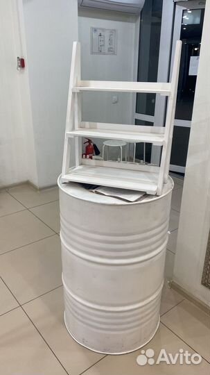 Бочка металлическая для декора