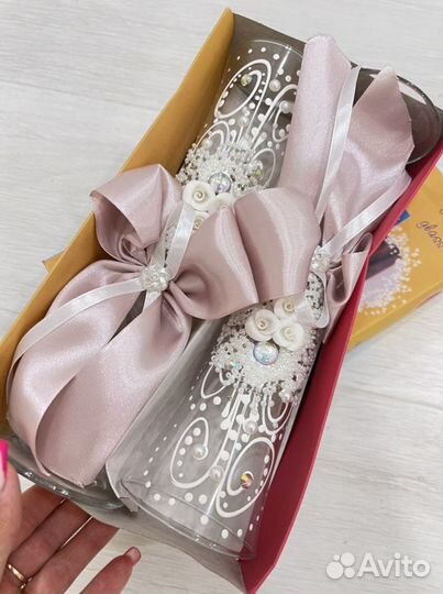 Свадебные бокалы новые