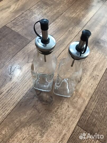 Бутылки стеклянные с пробкой
