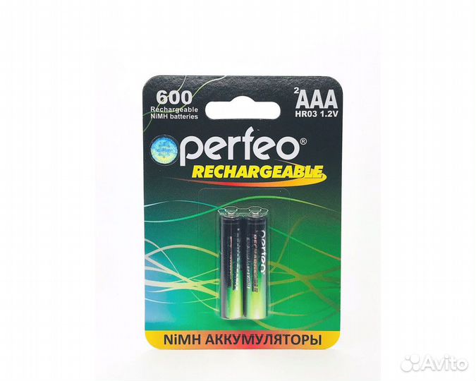 Аккумулятор perfeo AAA 600 mAh BP-2