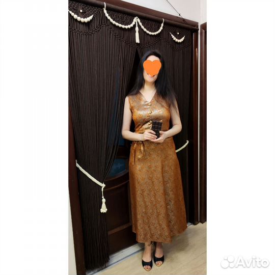 Новая Штора макраме, цвет шоколад