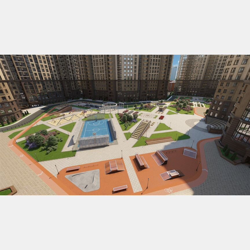 2-к. квартира, 74,6 м², 2/23 эт.