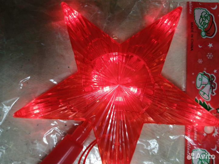 Красная звезда на ёлку