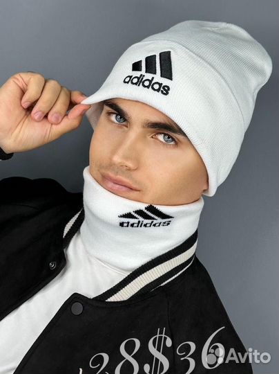 Шапка и снуд мужские adidas