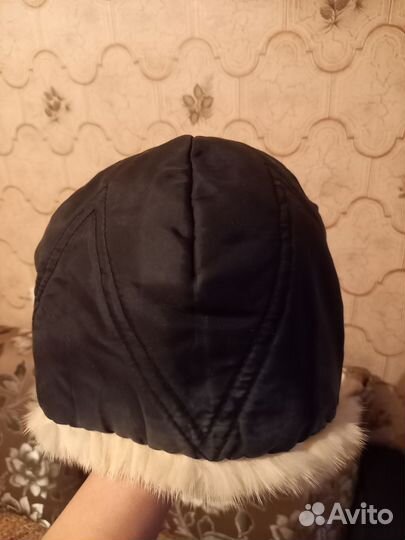 Шапка норковая женская белая