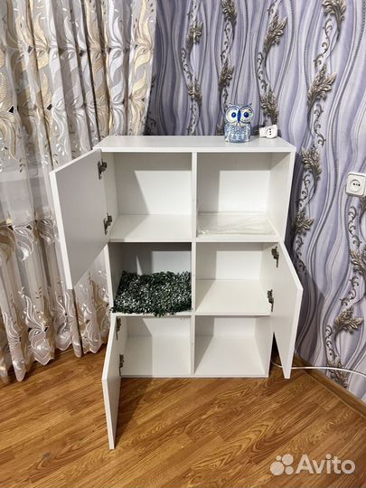 Стеллаж деревянный белый бу