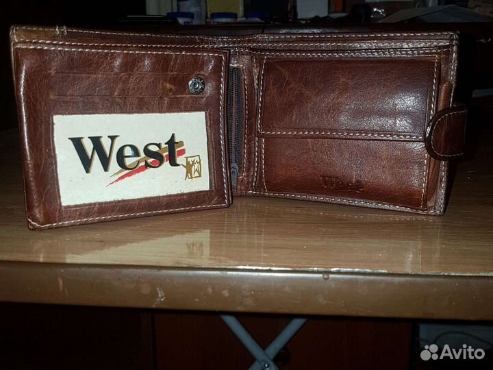 Кошелек мужской кожаный