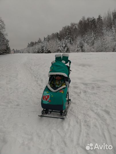 Коляска санки