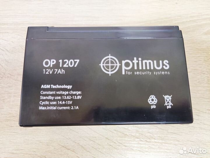 Аккумуляторная батарея optimus AP-1207