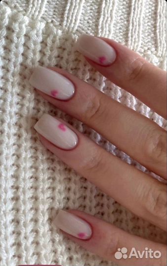 Маникюр наращивание ногтей гель-лак
