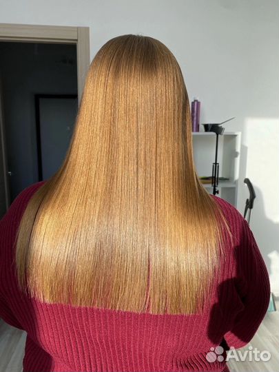 Кератиновое выпрямление