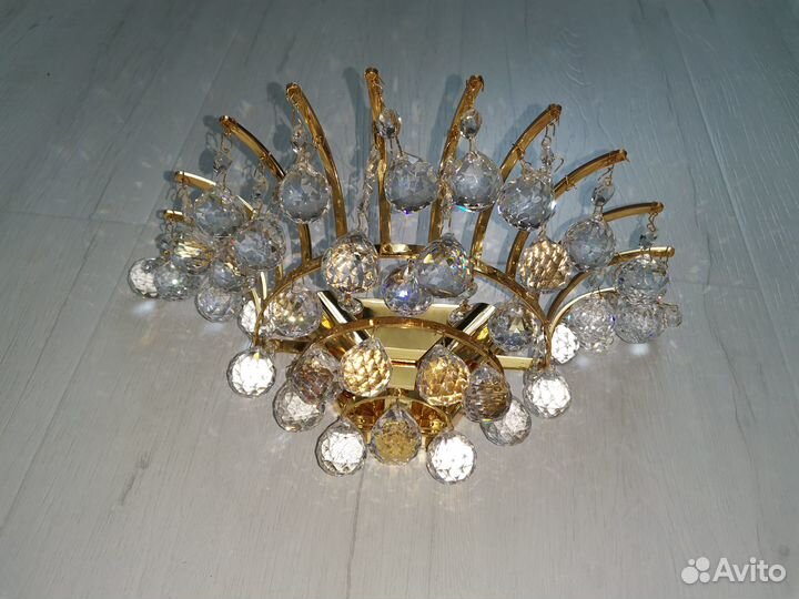 Хрустальное бра на 2 лампы (Чехия)