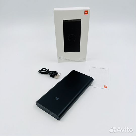 Powerbank XiaoMi 10000 с беспроводной зарядкой