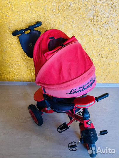 Трехколесный велосипед с родительской ручкой