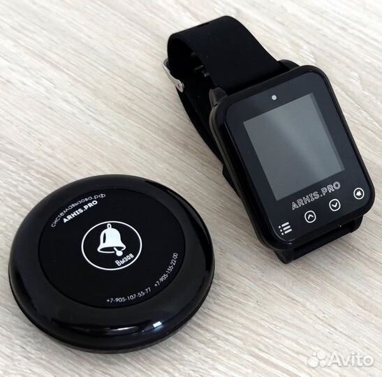 Система вызова официанта/персонала кнопка и часы