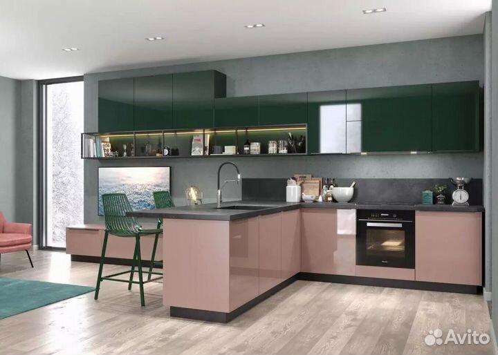 Кухня с подсветкой