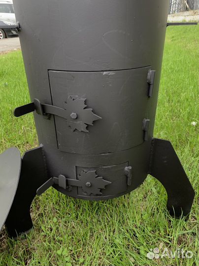 Печь для казана толстостенная