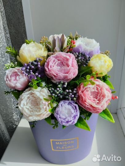 Букет цветов из мыла