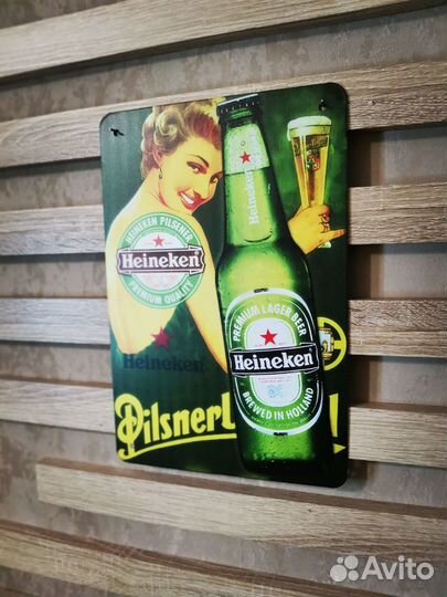 Декор на стену Heineken beer