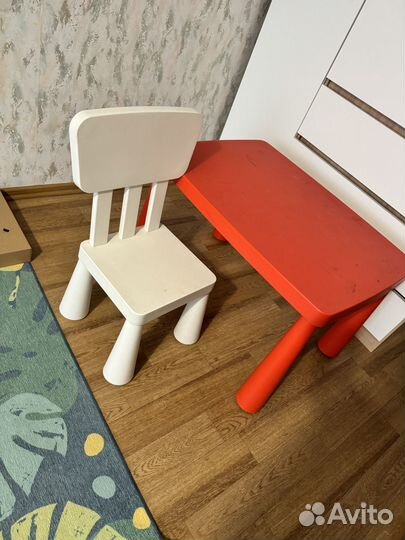 Детский стол и стул IKEA