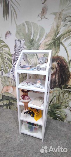 Стеллаж для книг детский и игрушек