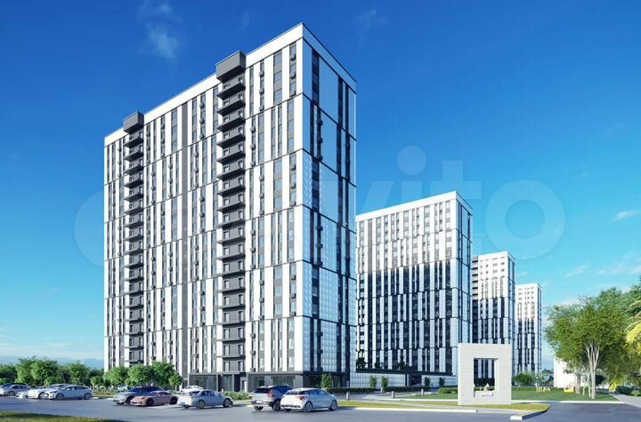 1-к. квартира, 61,6 м², 3/19 эт.