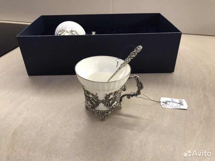 Подарочный набор серебро и фарфор