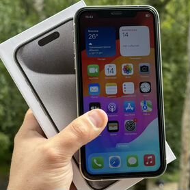 iPhone Xr white 128gb в корпусе 15 Pro