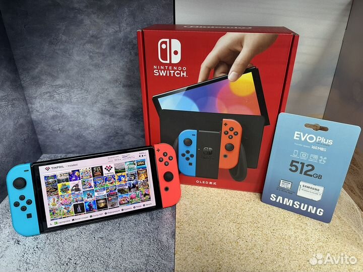 Nintendo switch Oled + Чип + Игры