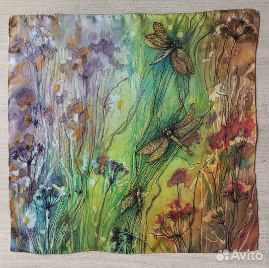 Платок натуральный шелк новый