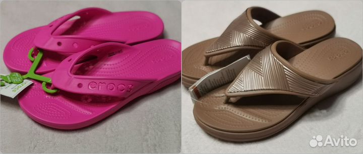 Шлепанцы Crocs 37, 38р новые