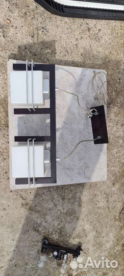 Люстра потолочная, светильник венге 2 плафона