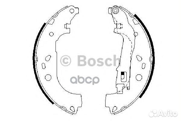 Колодки тормозные барабанные перед 098648