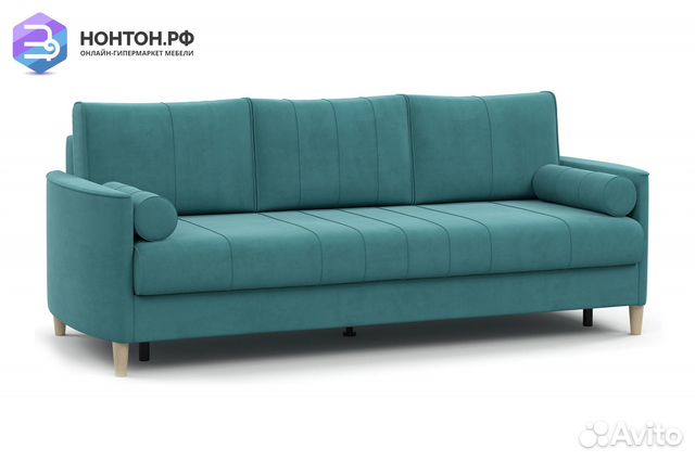 Диван тик-так Лора бирюзовый