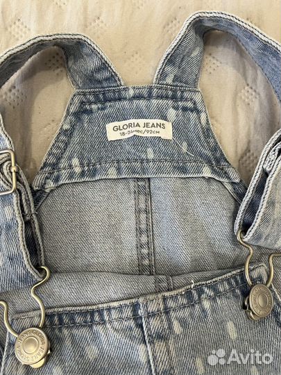 Джинсовый сарафан для девочки 92