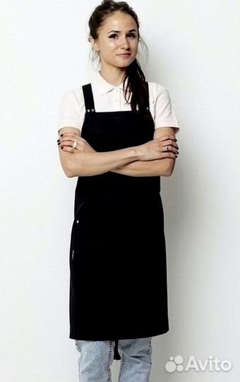 Чёрный китель поварской женский