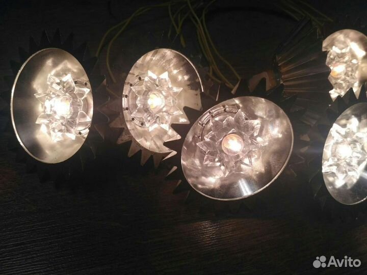 Советская винтажная гирлянда Луч 80е