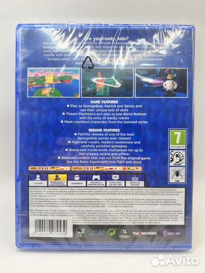 Диск PS4 SpongeBob SquarePants: Battle For Bikini