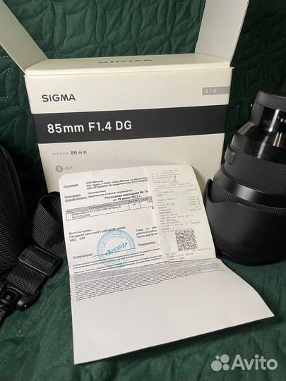 Объектив Sigma 85mm f/1.4 DG HSM Art Sony E FE