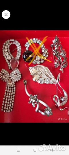 Броши винтажные Чехия