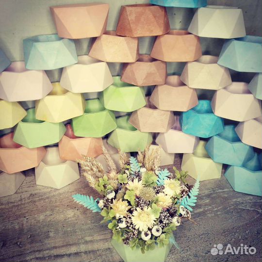 Гипсовое кашпо