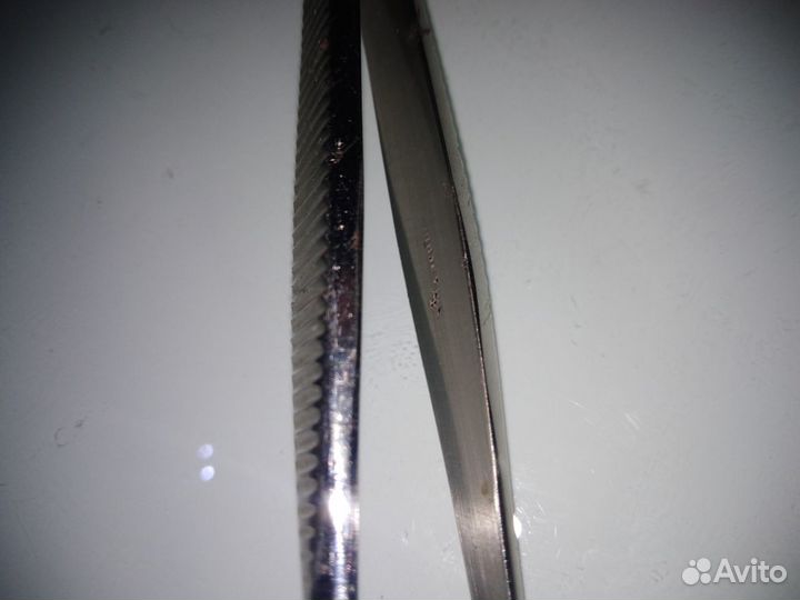 Пинцет медицинский. Старинный. Клеймо