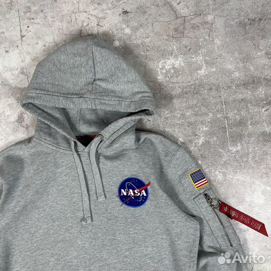 Худи Alpha Industries x nasa Оригинал (Carhartt)