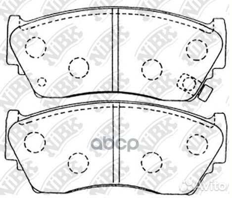 Колодки тормозные дисковые передние NiBK PN2226