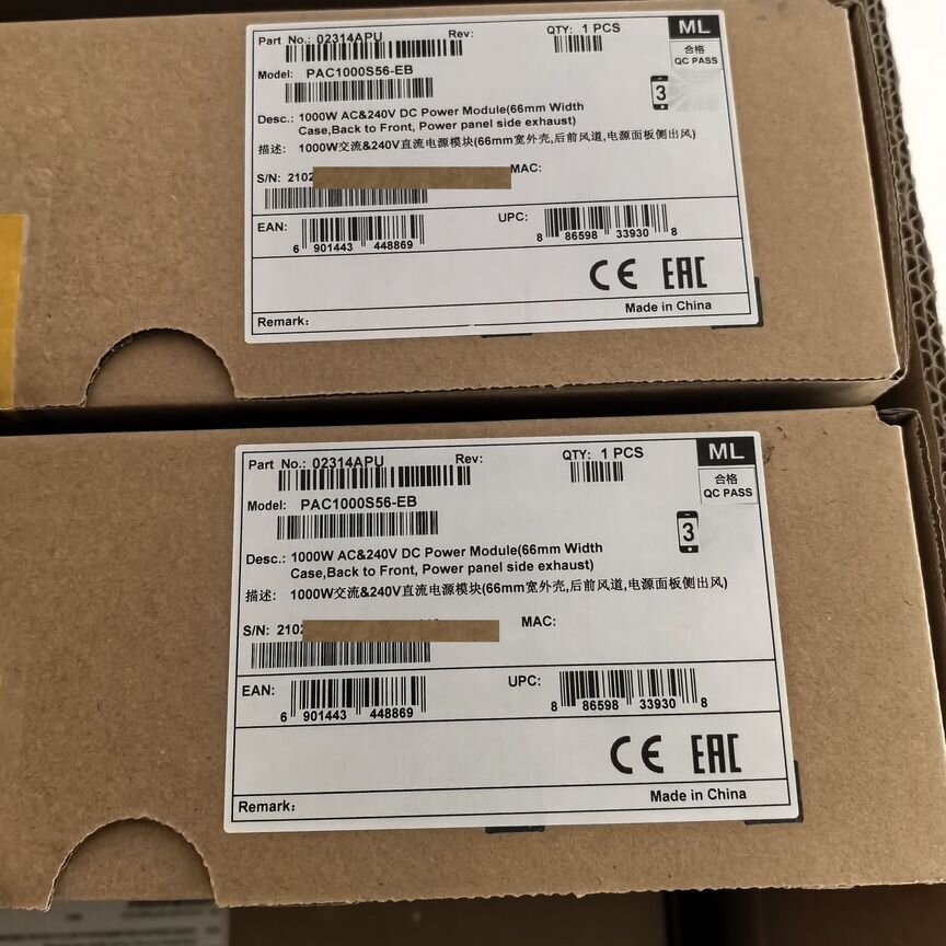 [PAC1000S56-EB] Бп Huawei 1000w Ac В Наличии Pac1000s56-Eb