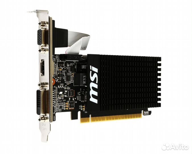 Видеокарта MSI GeForce GT 710 Silent LP 2 гб Новая