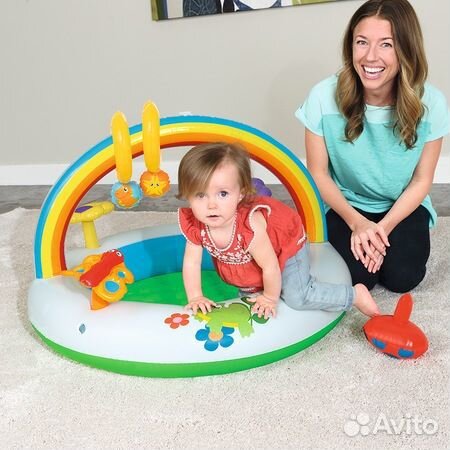 Надувной манеж игровой набор сухой бассейн